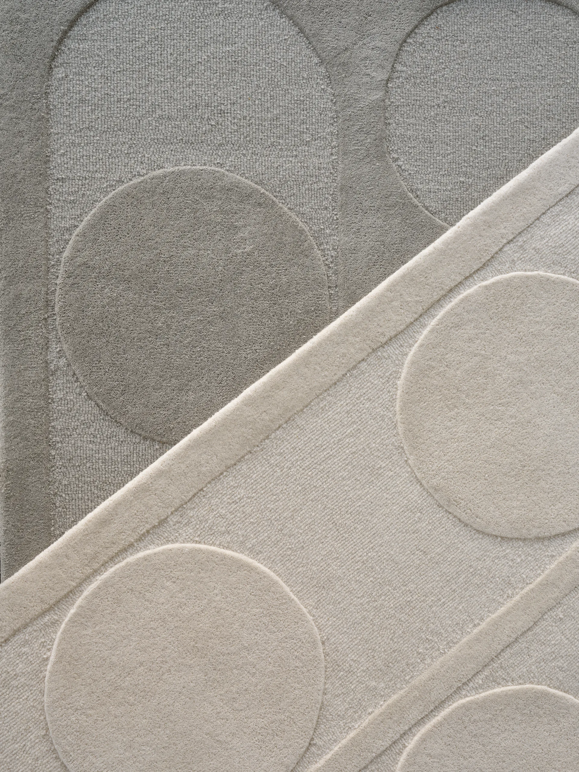 Orb Alliance wool carpet, White. 140x200 cm Linie Design