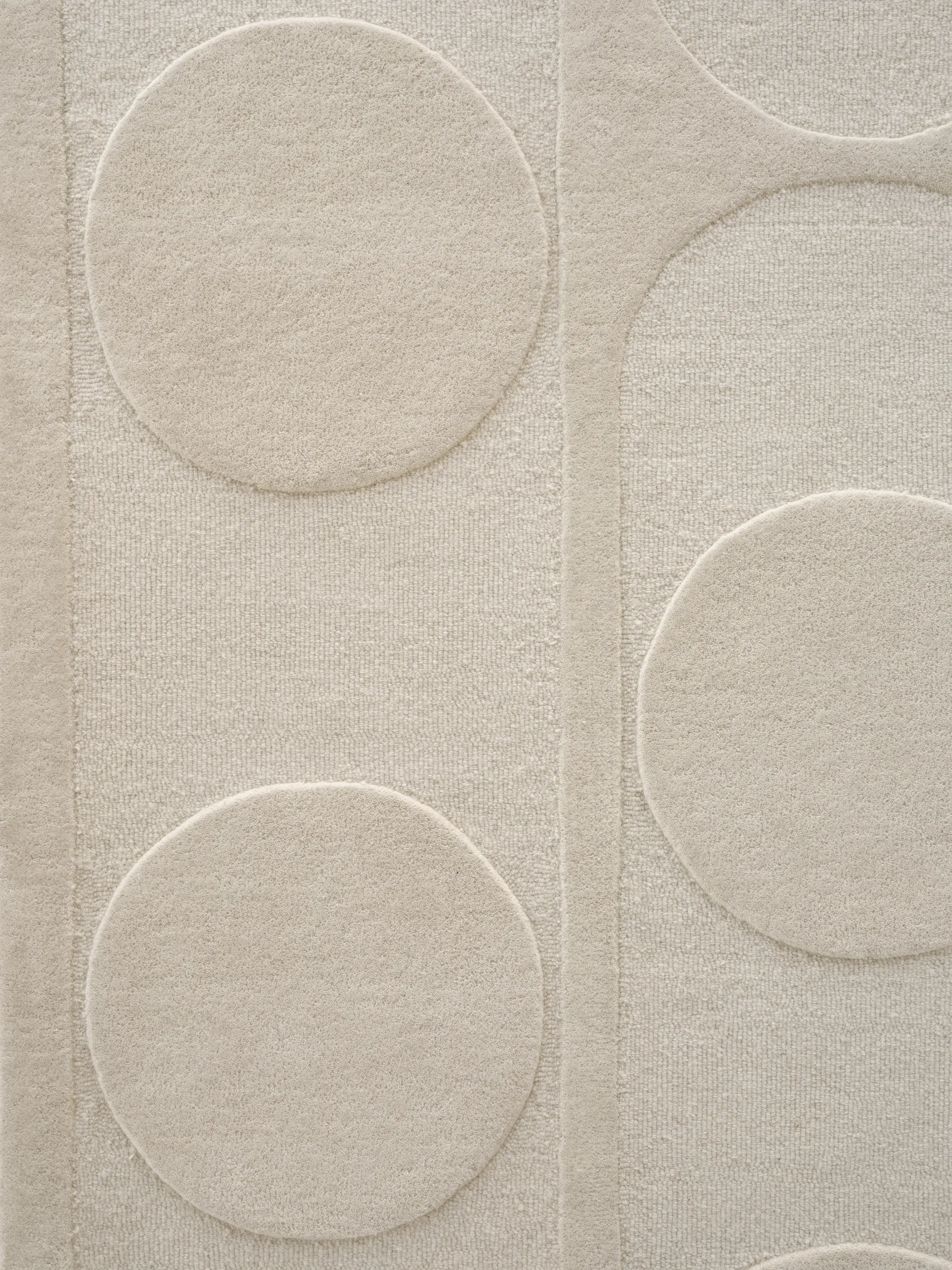 Orb Alliance wool carpet, White. 140x200 cm Linie Design