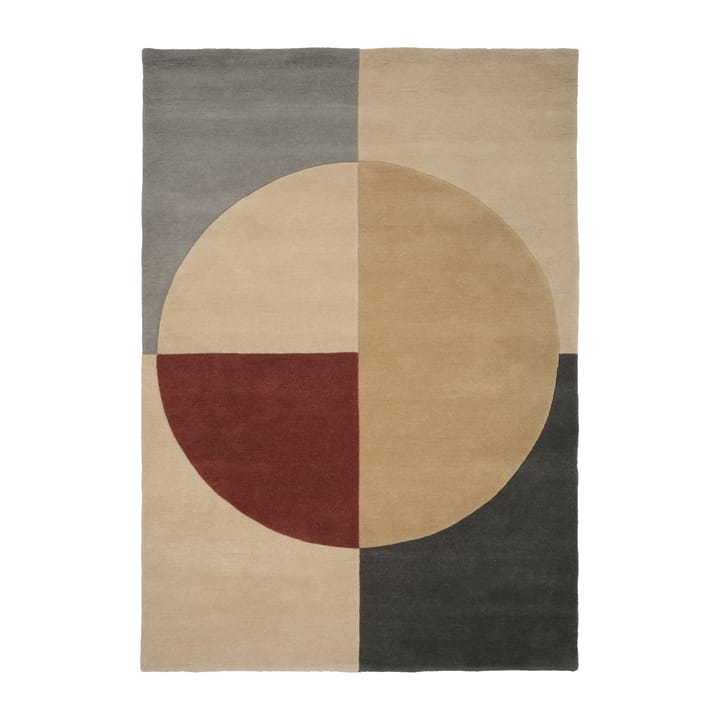 Radiality wool carpet - Ruby. 140x200 cm - Linie Design