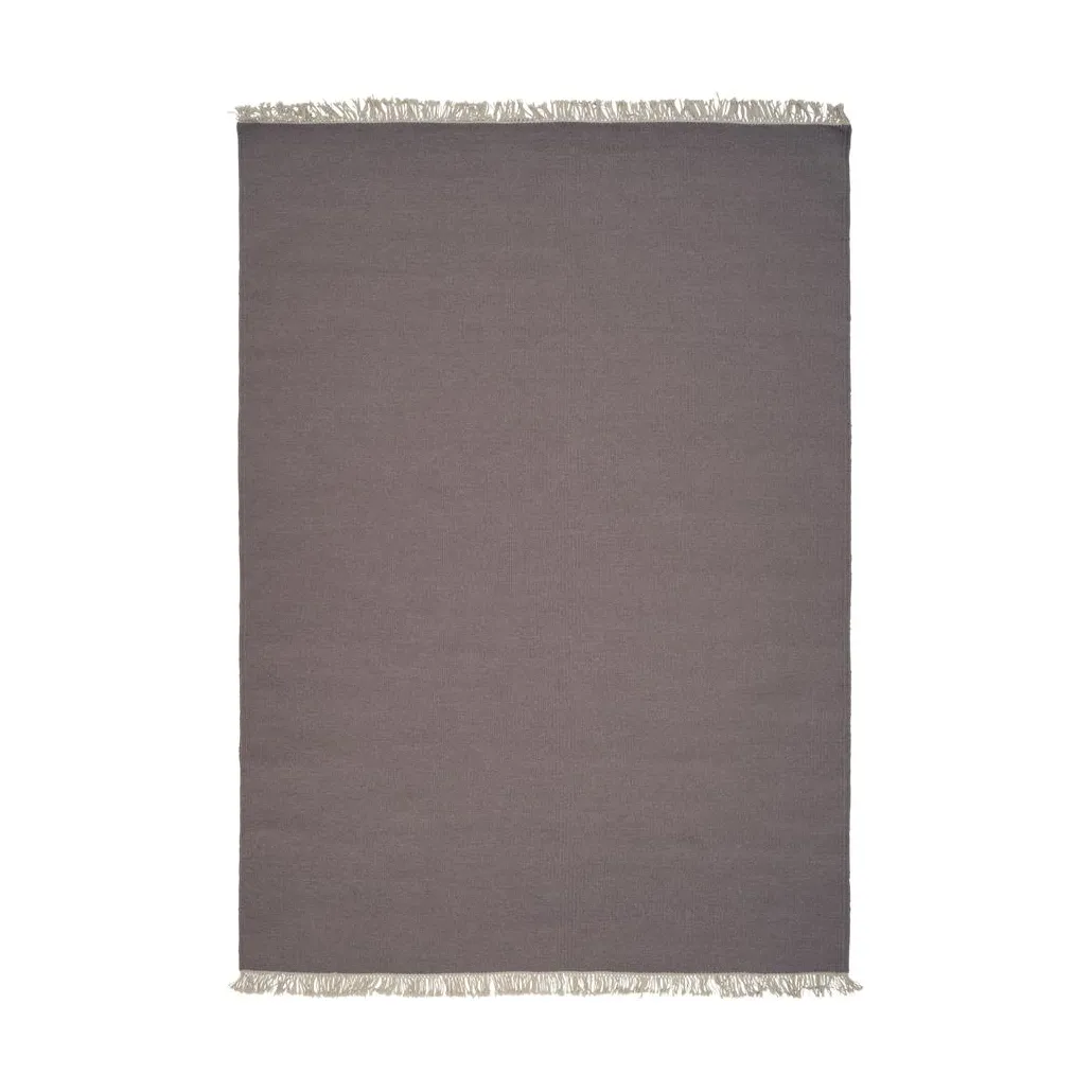 Linie Design Rainbow rug Heather, 170x240 cm | Scandinavian Design | Fringe & Deep pile rugs | Brown