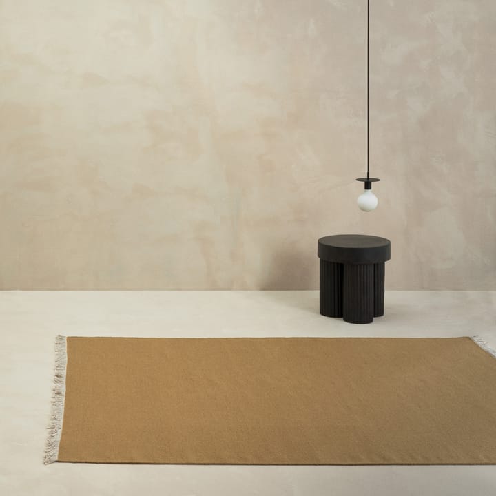 Rainbow wool carpet 170x240 cm, ocher Linie Design