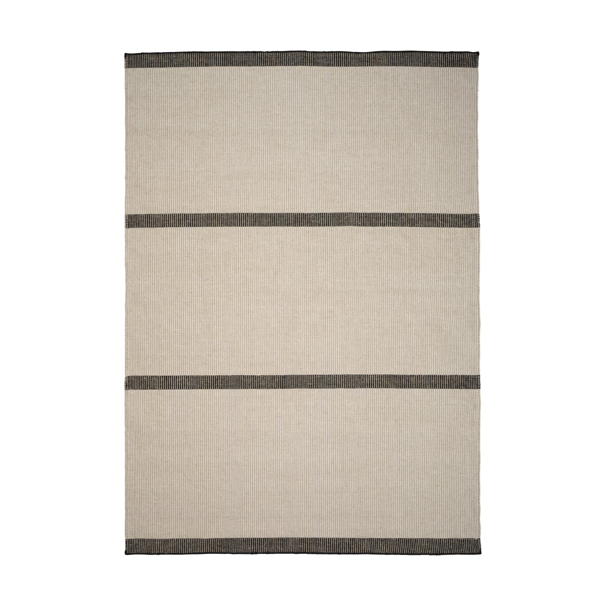 Linie Design Rastoolo rug Black. 170x240 cm | Scandinavian Design | Wool rugs | Beige