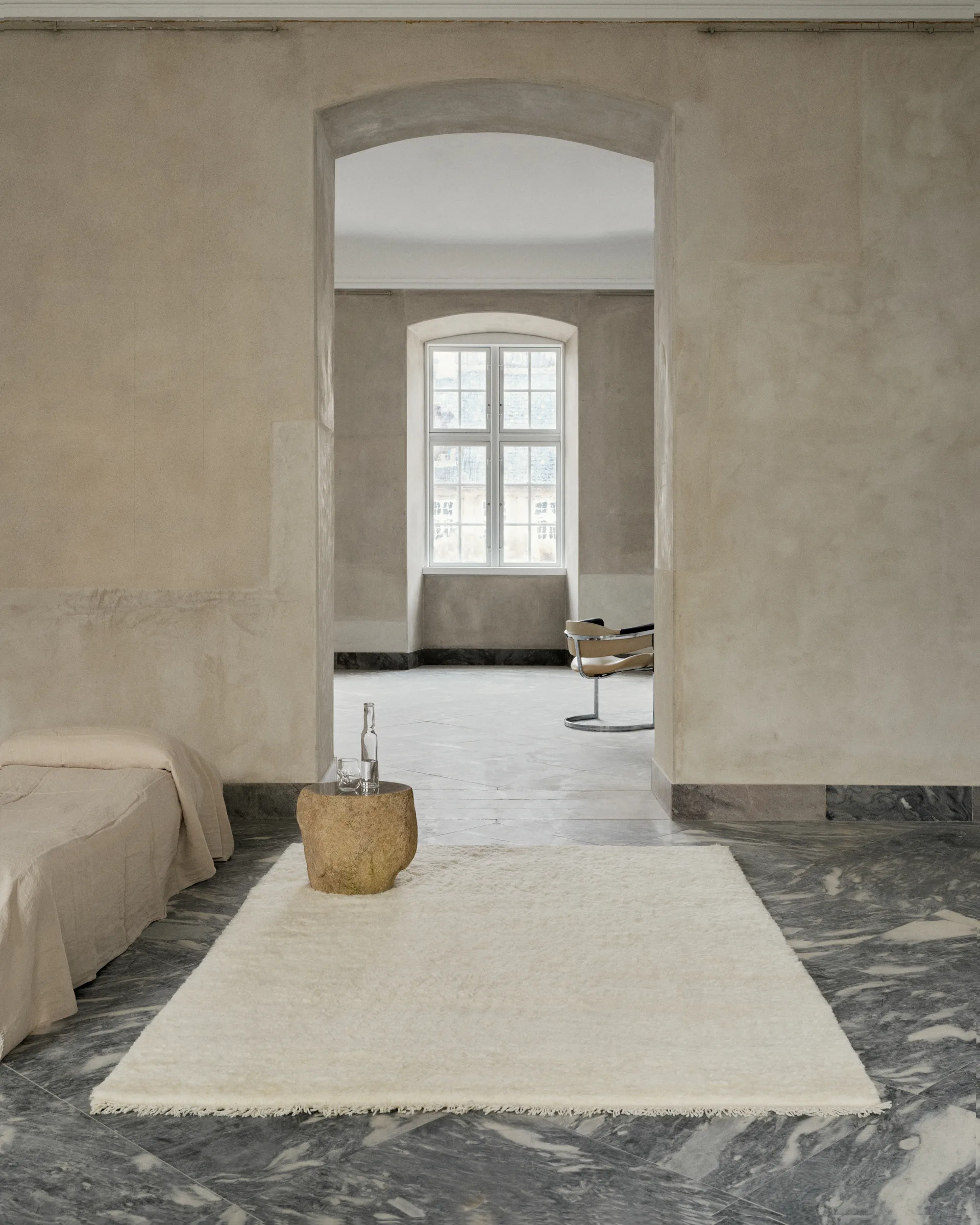 Soft Savannah wool carpet, White. 140x200 cm Linie Design