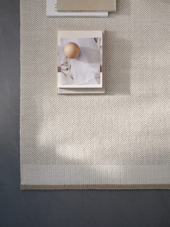 Stratum Echo wool carpet, White. 200x300 cm Linie Design