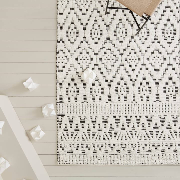 Zelbio wool carpet 170x240 cm, White-black Linie Design
