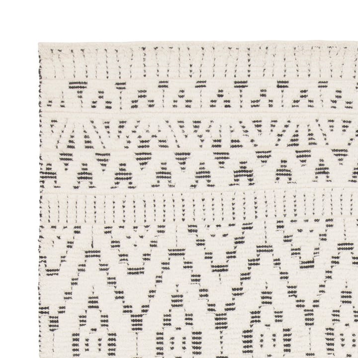 Zelbio wool carpet 200x300 cm - White-black - Linie Design