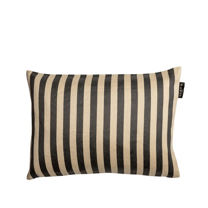 Amalfi pillowcase 35x50 cm - Dark charcoal grey - Linum