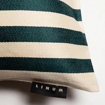 Amalfi pillowcase 35x50 cm - Deep emerald green - Linum