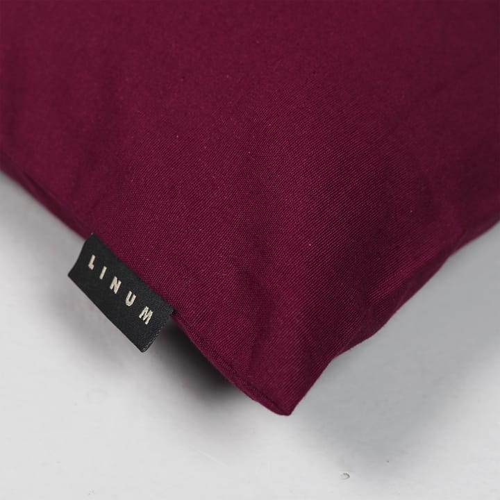 Annabell cushion cover 40x40 cm - Burgundy red - Linum