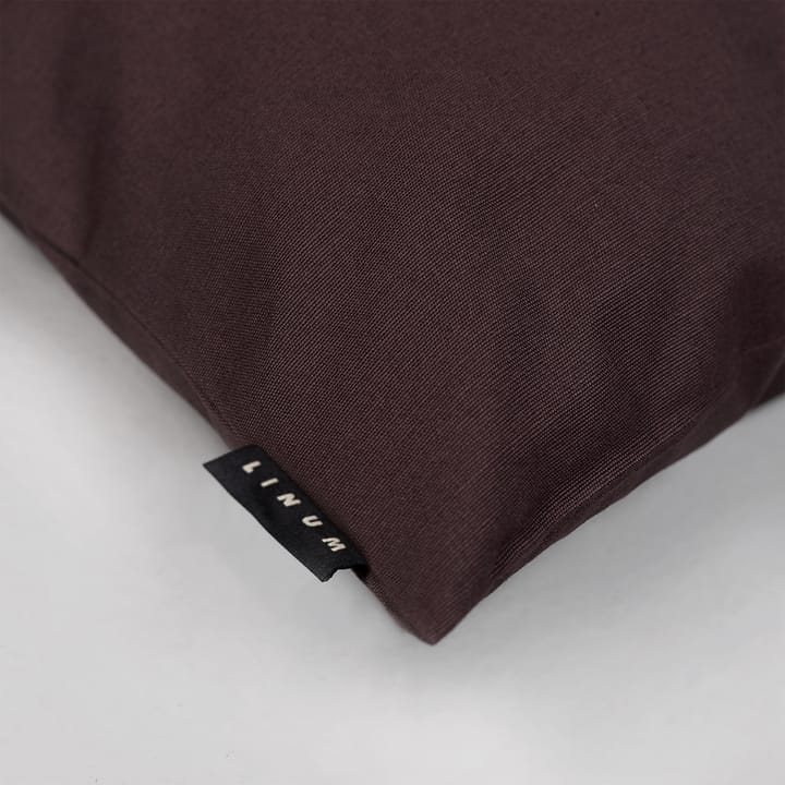 Annabell cushion cover 40x40 cm - Dark brown - Linum