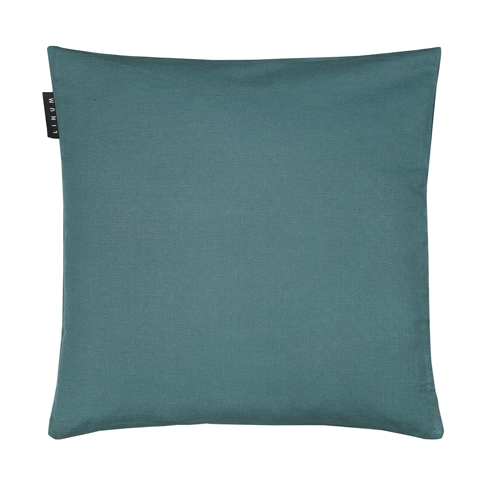 Annabell cushion cover 40x40 cm, Dark Gray Turquoise Linum