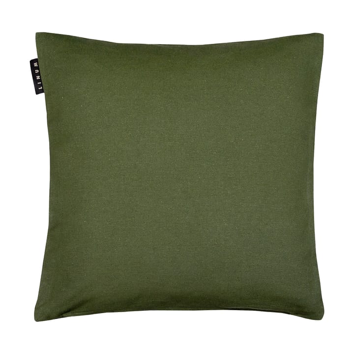 Annabell cushion cover 40x40 cm - Dark olive green - Linum