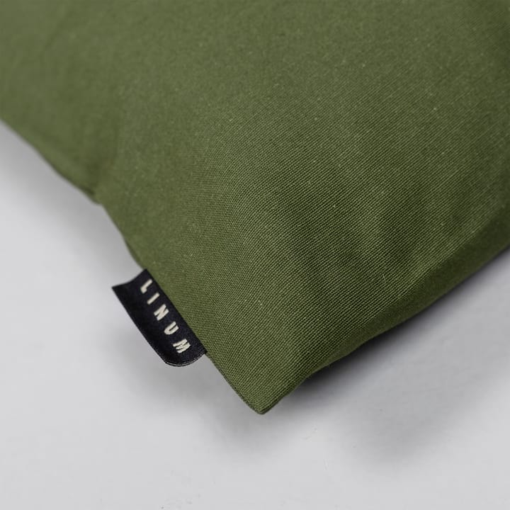 Annabell cushion cover 40x40 cm, Dark olive green Linum