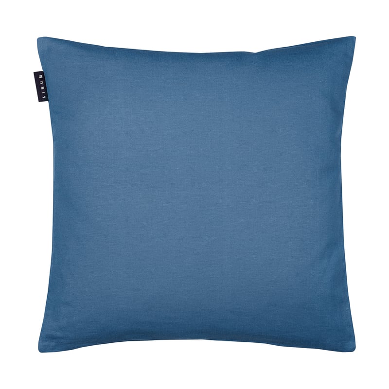 Linum Annabell cushion cover 40x40 cm Deep Ocean Blue