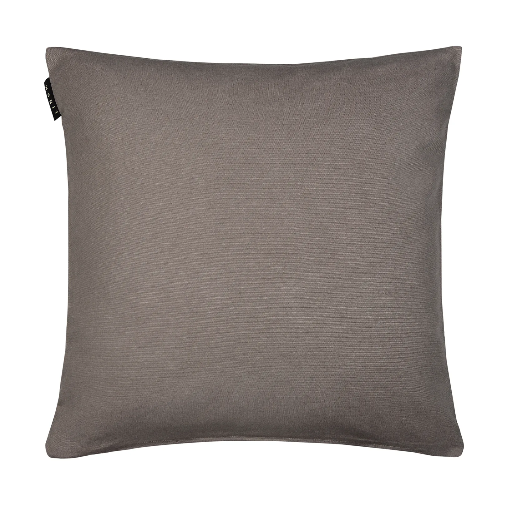 Annabell cushion cover 40x40 cm, Mole brown Linum