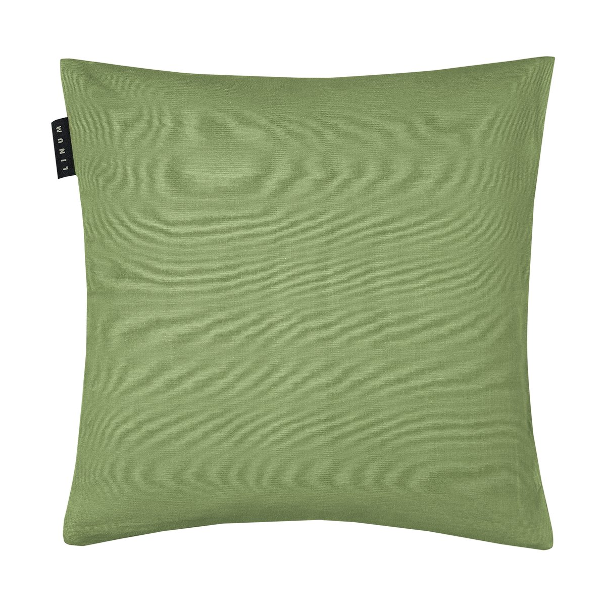 Linum Annabell cushion cover 40x40 cm Moss green
