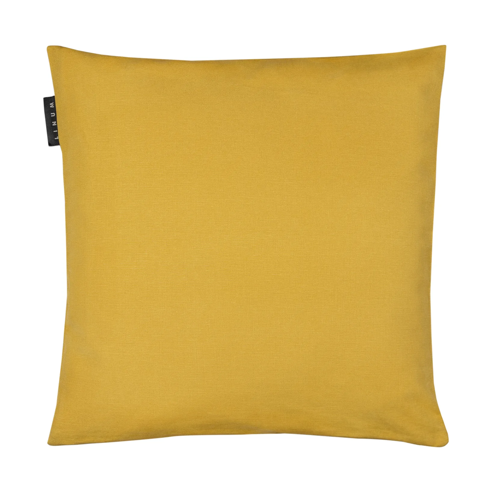 Annabell cushion cover 40x40 cm, Mustard yellow Linum