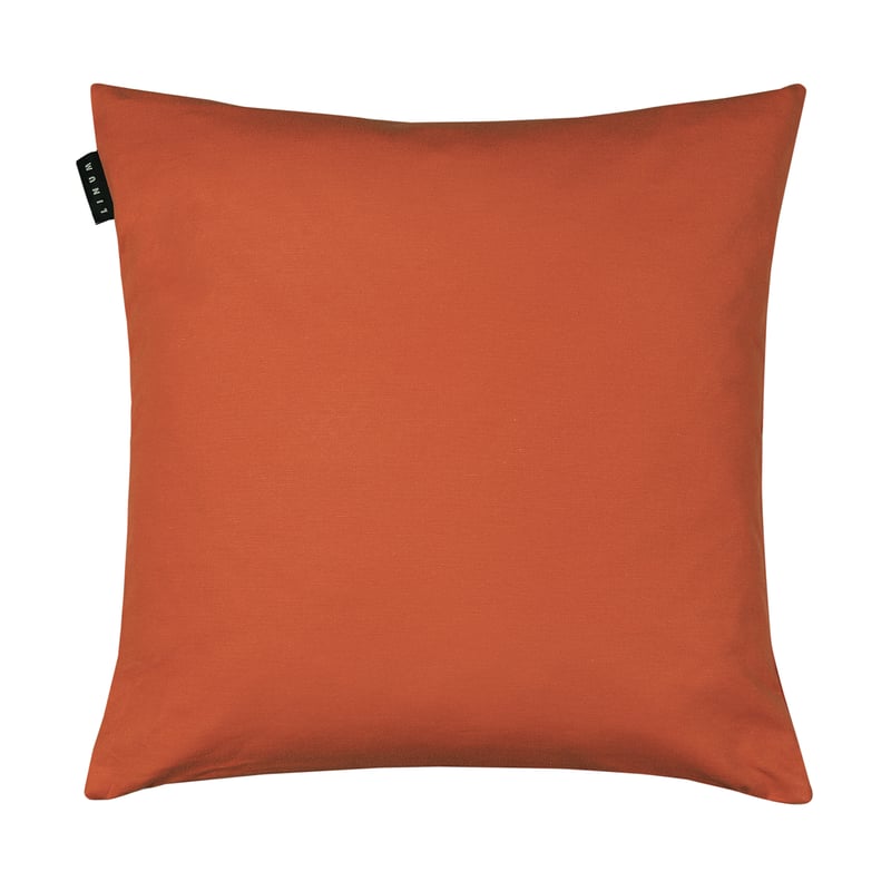 Linum Annabell cushion cover 40x40 cm Rust orange