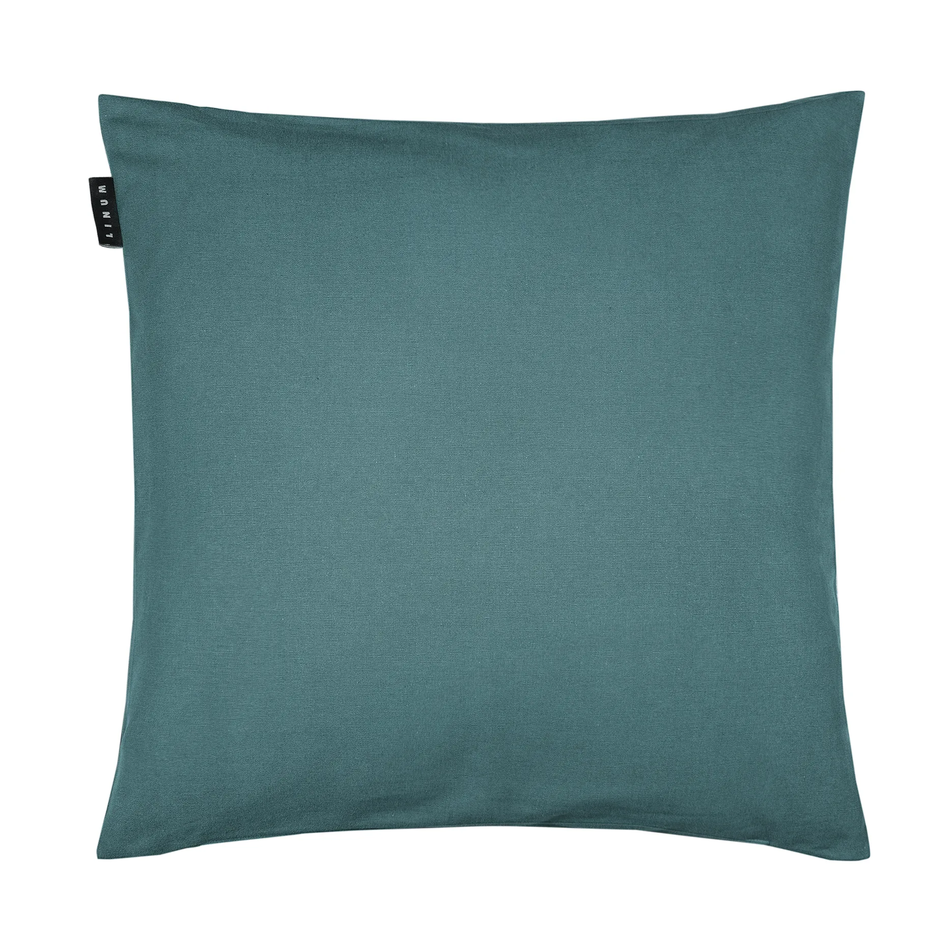 Annabell pillowcase 50x50 cm, Dark Grey Turquoise Linum