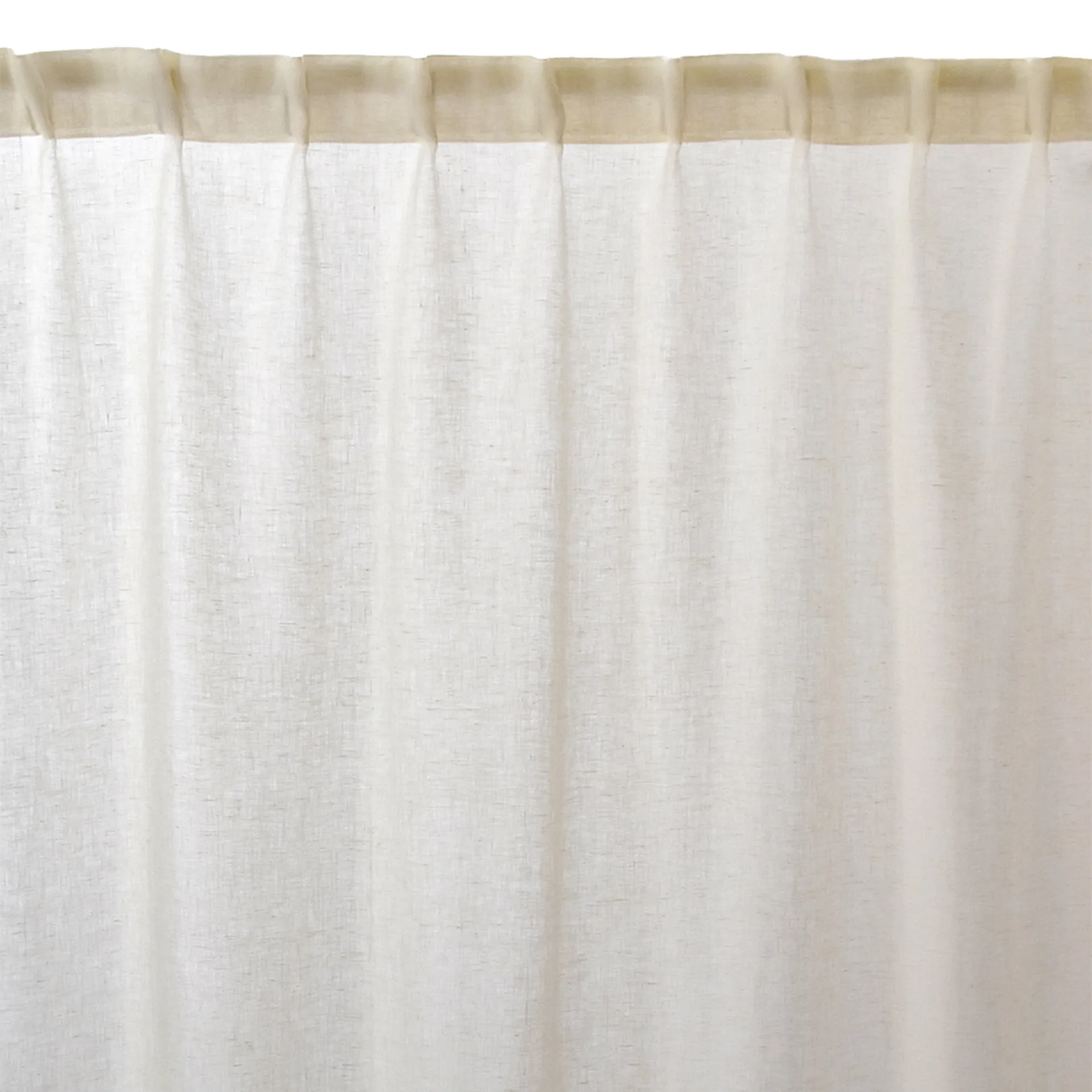 Intermezzo curtain, Creamy beige Linum