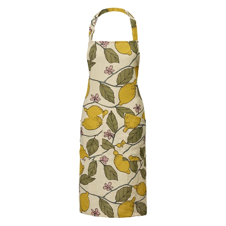 Isabella apron - lemon - Linum