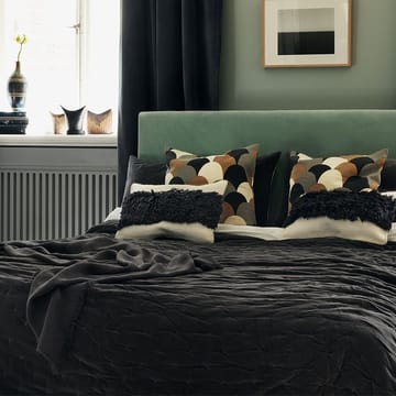 Paolo bedspread 260x270 cm - Dark coal grey - Linum