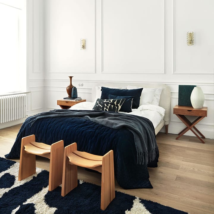 Paolo bedspread 260x270 cm, Ink blue Linum