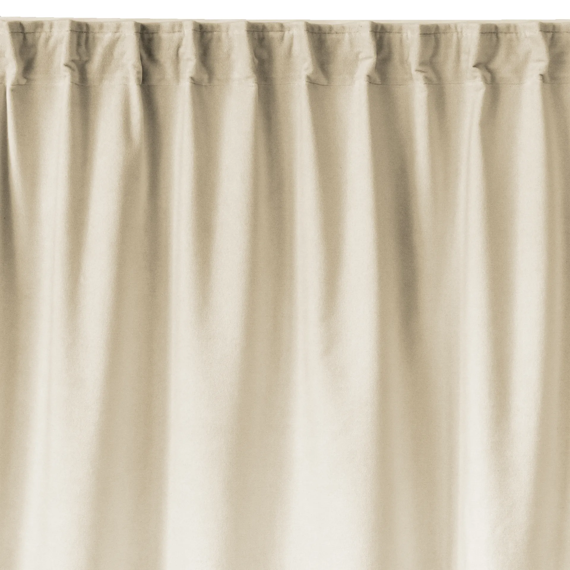 Paolo curtain with gathering tape, Creamy beige Linum