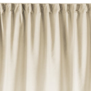 Linum Paolo curtain with gathering tape Creamy beige