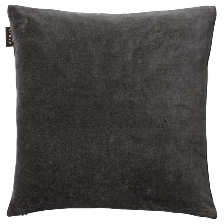 Paolo cushion cover 50x50 cm - Dark coal grey - Linum