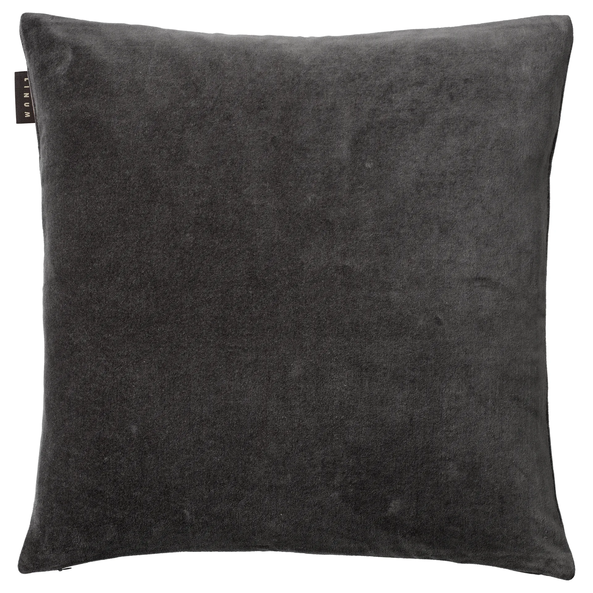 Paolo cushion cover 50x50 cm, Dark coal grey Linum