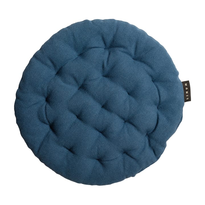 Pepper chair pad  Ø37 cm - Indigo blue - Linum