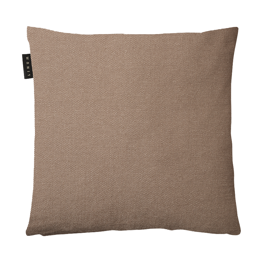 Linum Pepper cushion cover 40x40 cm Dark mole brown