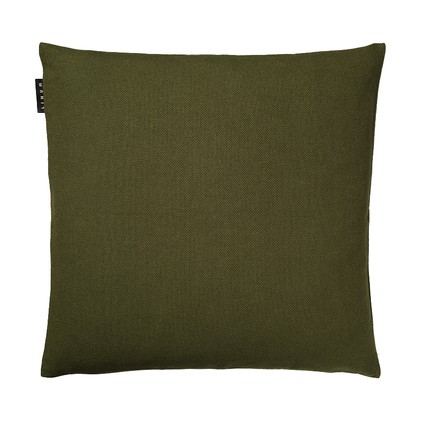 Linum Pepper cushion cover 40x40 cm Dark olive green