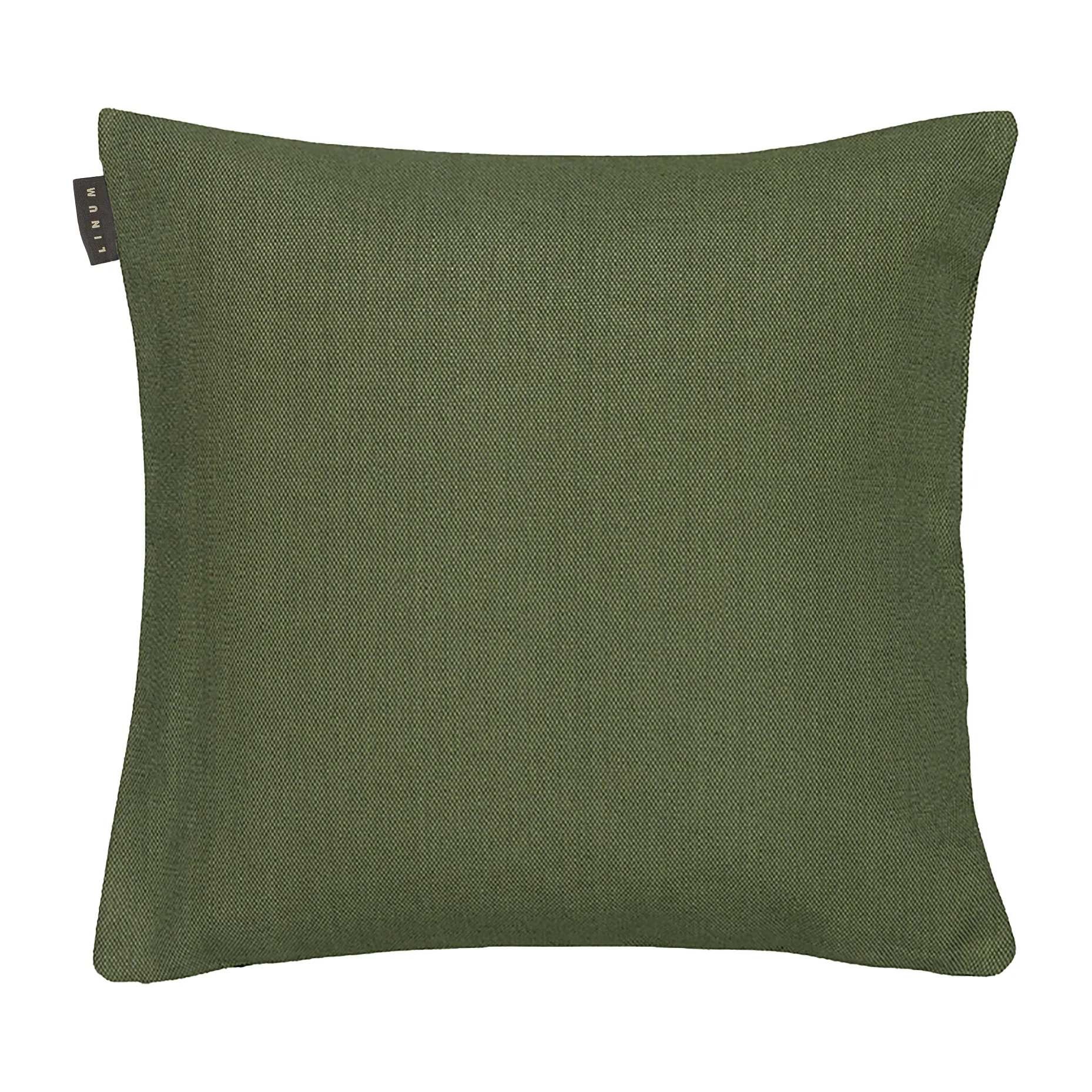 Pepper pillowcase 50x50 cm, Dark olive green  Linum