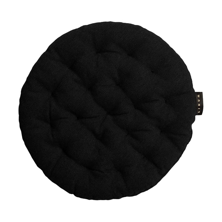 Pepper seat cushion Ø37 cm - Black - Linum