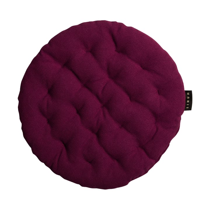 Pepper seat cushion Ø37 cm - Burgundy red - Linum