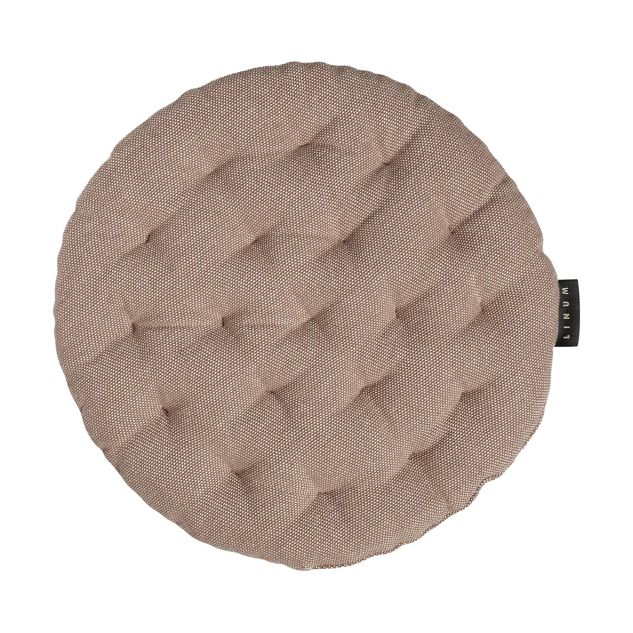 Linum Pepper seat cushion o37 cm Dark mole brown | Scandinavian Design | Seat cushions & pads | Brown