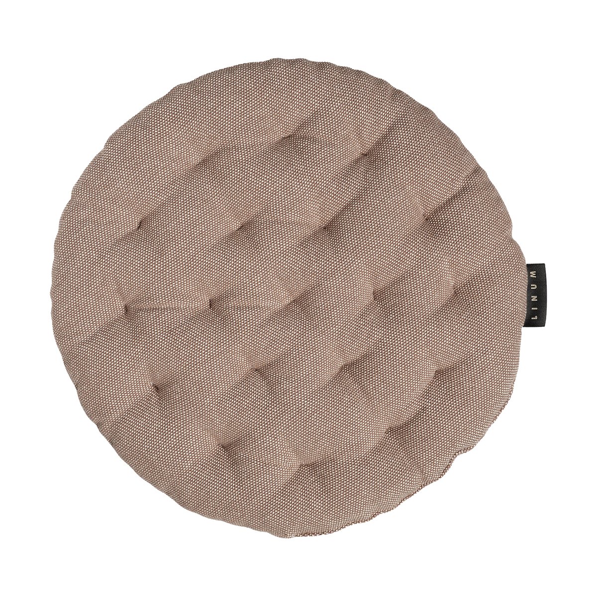 Linum Pepper seat cushion o37 cm Dark mole brown | Scandinavian Design | Seat cushions & pads | Brown