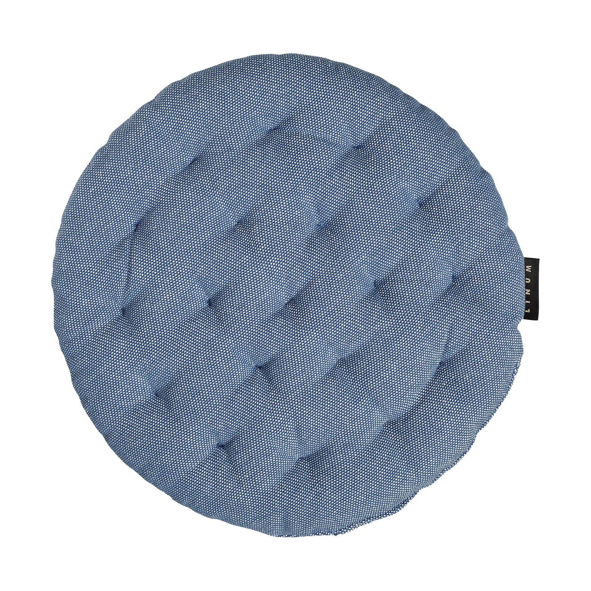 Pepper seat cushion Ø37 cm, Deep sea blue Linum