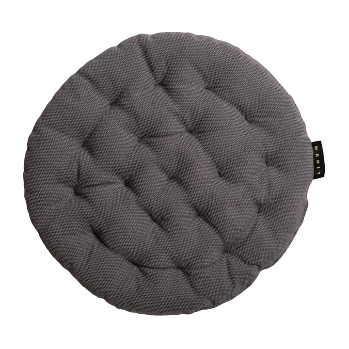 Pepper seat cushion Ø37 cm - Granite grey - Linum