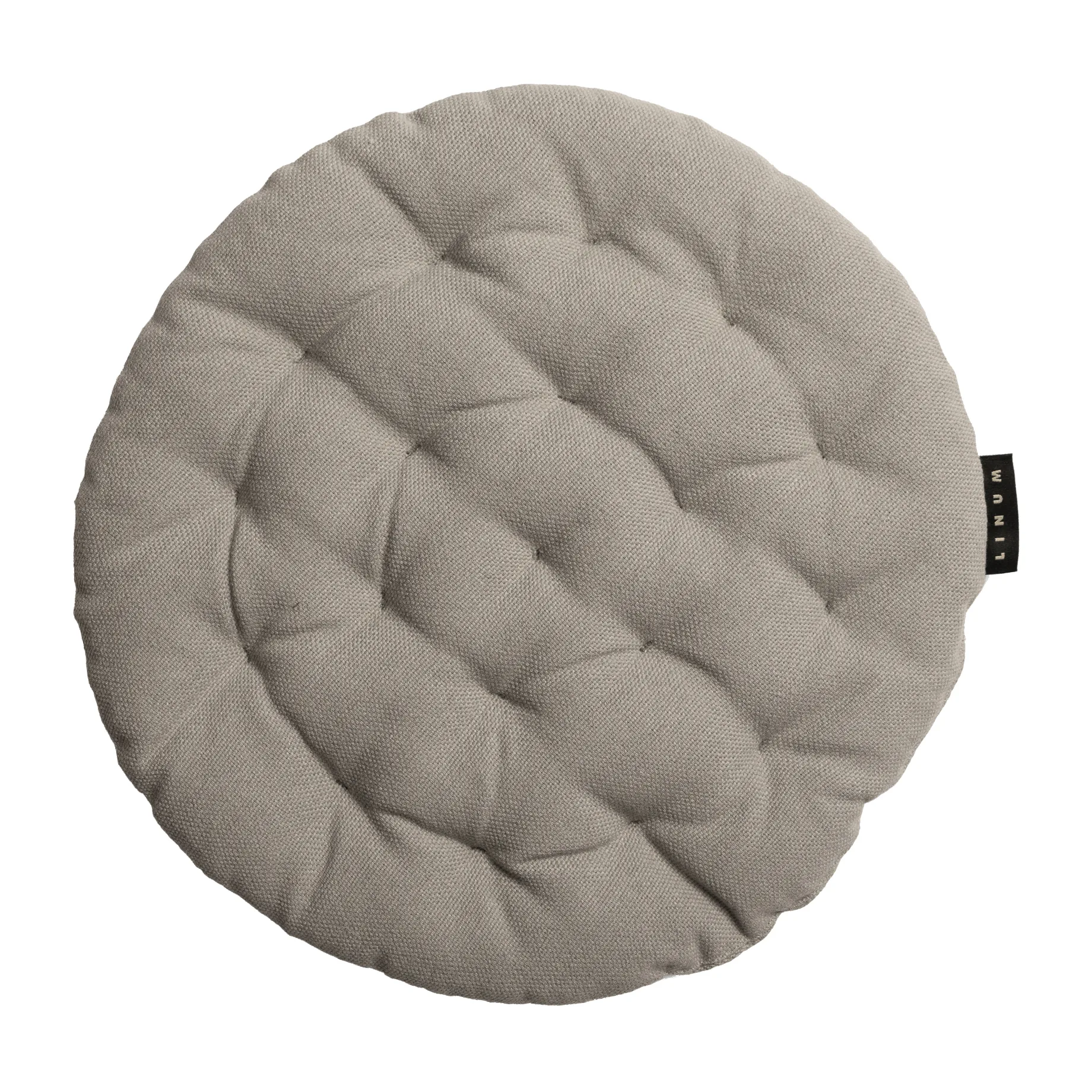 Pepper seat cushion Ø37 cm, Light grey Linum