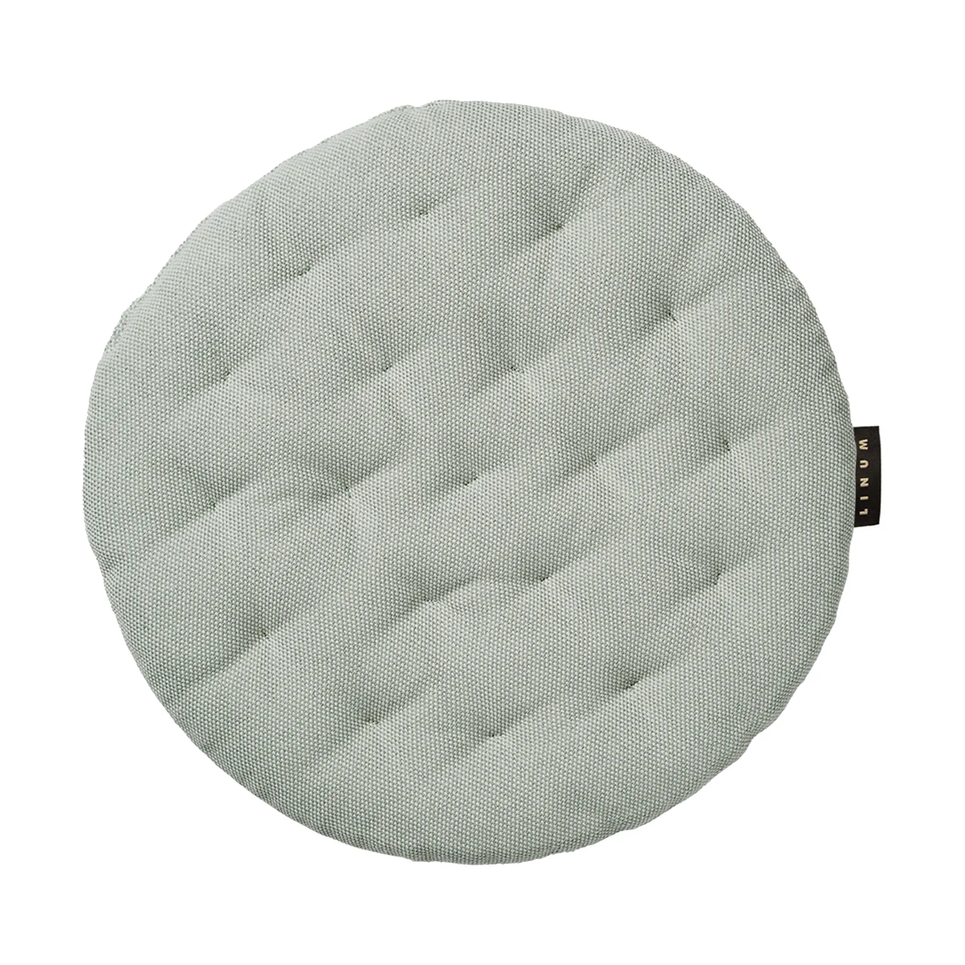 Pepper seat cushion Ø37 cm, Light ice green Linum