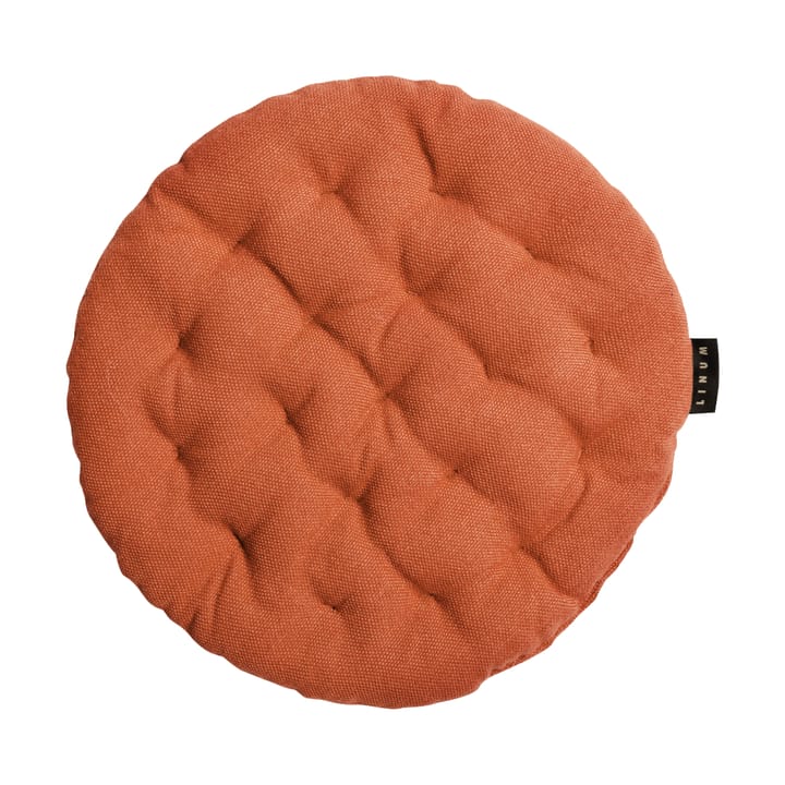 Pepper seat cushion Ø37 cm - Rust orange - Linum