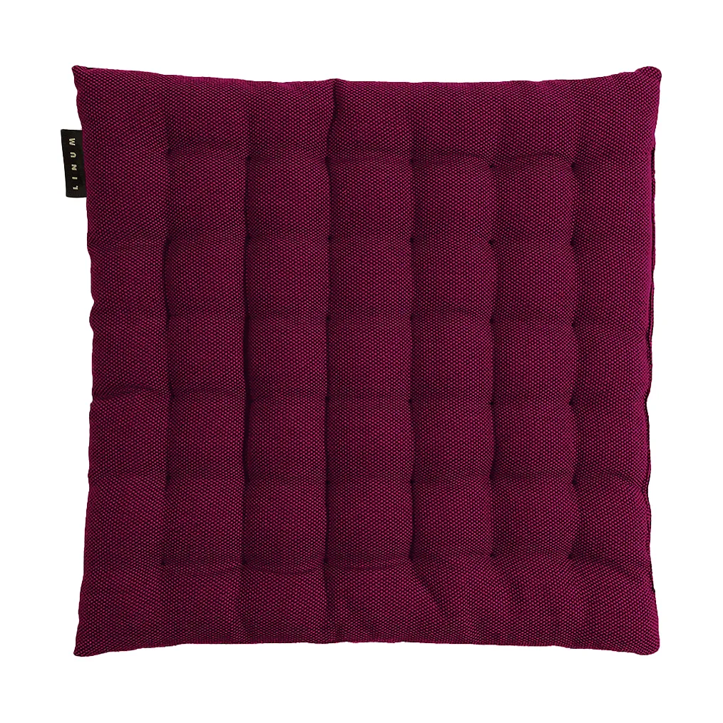 Pepper seat cushion 40x40 cm, Burgundy red Linum