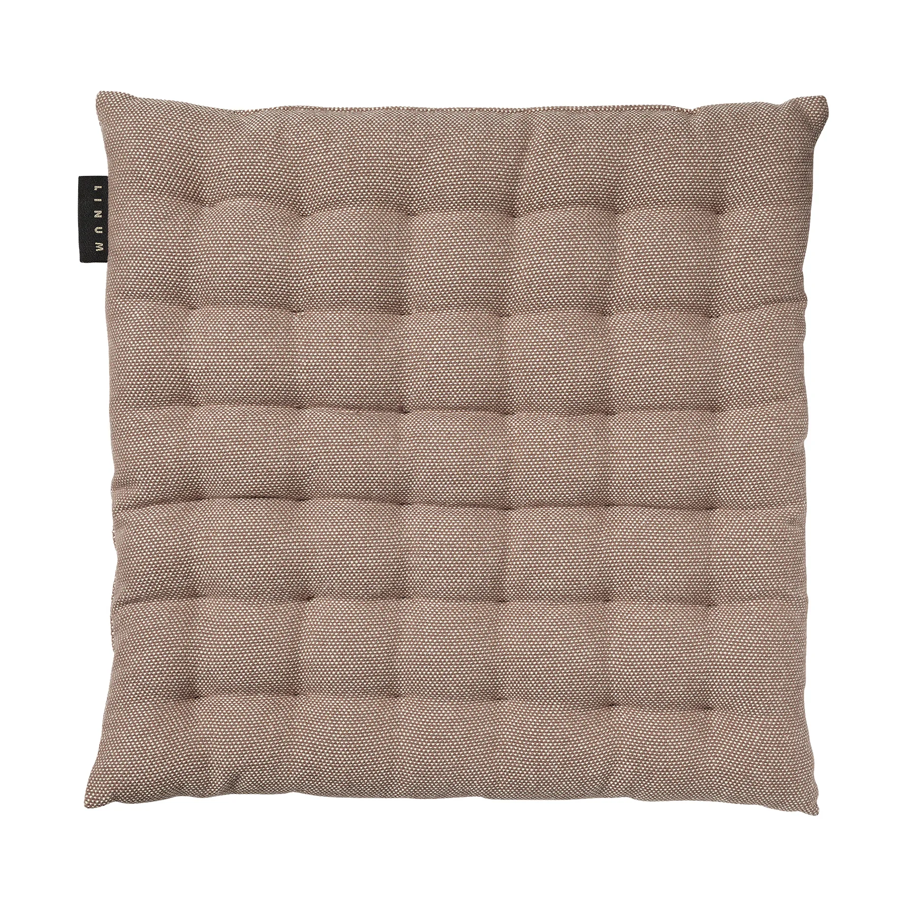Pepper seat cushion 40x40 cm, Dark mole brown Linum