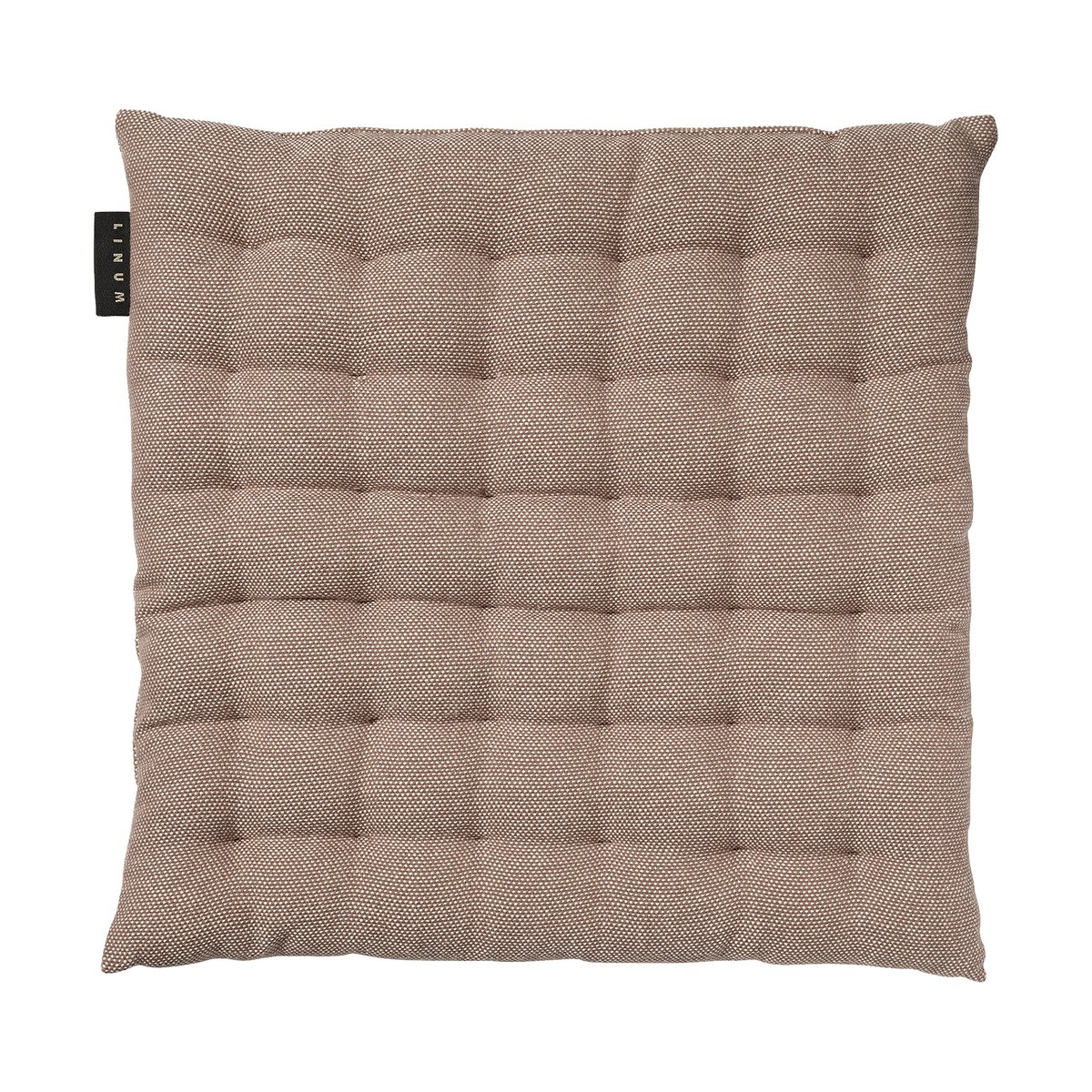 Linum Pepper seat cushion 40x40 cm Dark mole brown | Scandinavian Design | Seat cushions & pads | Brown