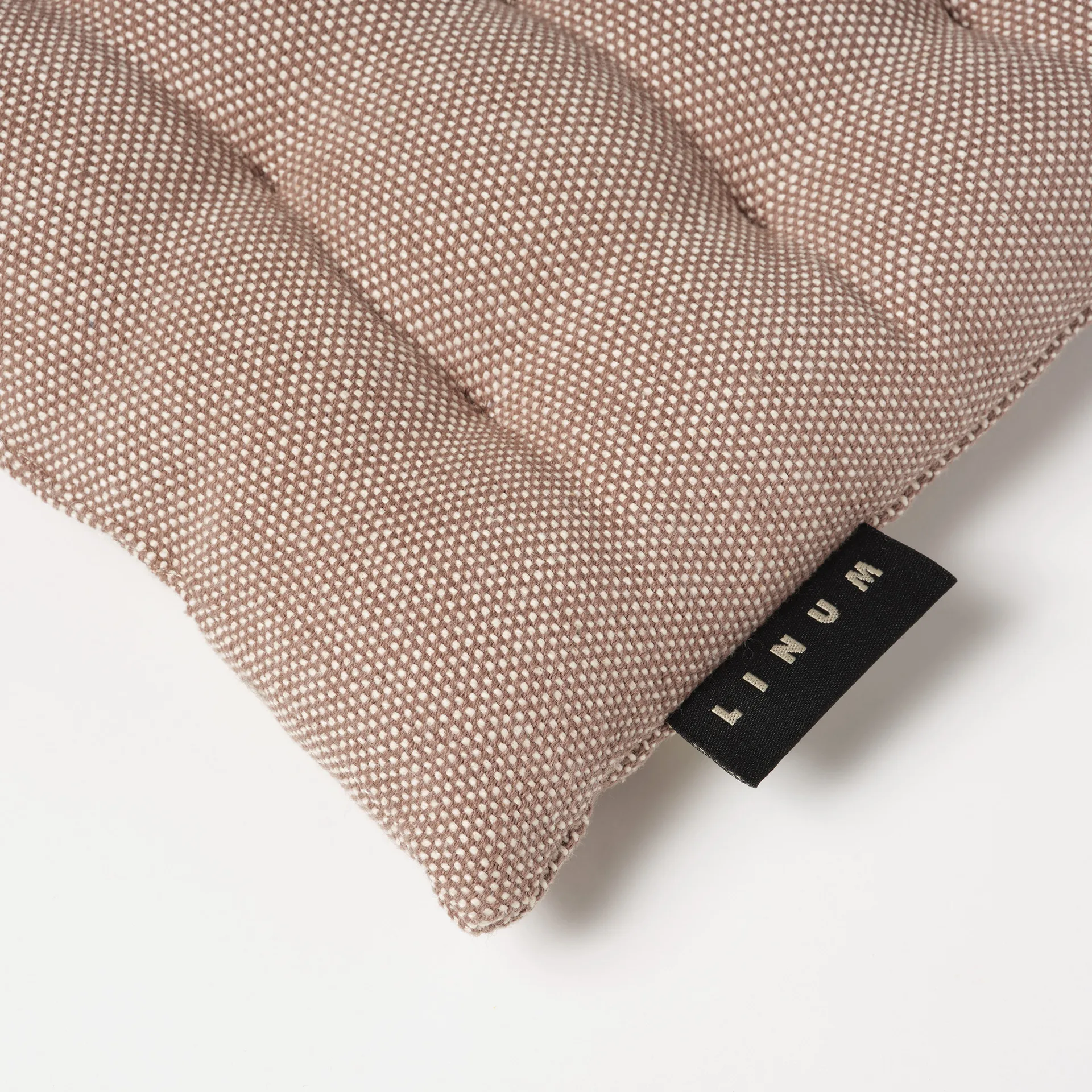Pepper seat cushion 40x40 cm, Dark mole brown Linum