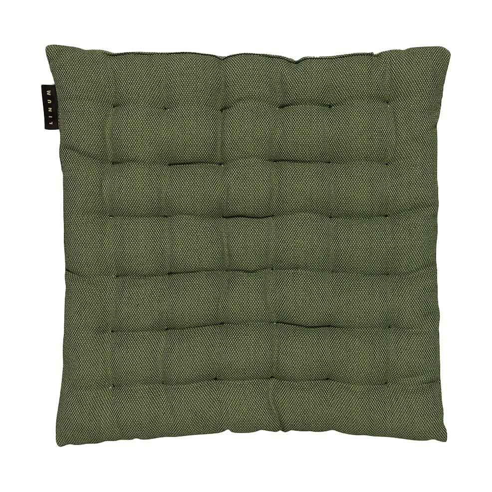 Linum Pepper seat cushion 40x40 cm Olive green | Scandinavian Design | Seat cushions & pads | Green