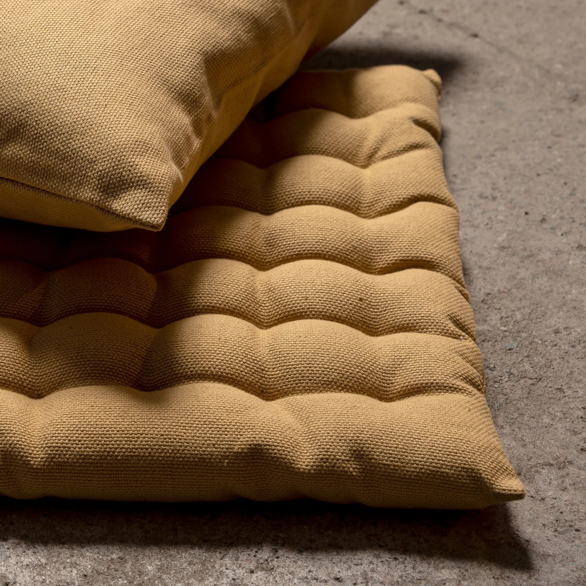 Pepper seat cushion 40x40 cm, Straw yellow Linum